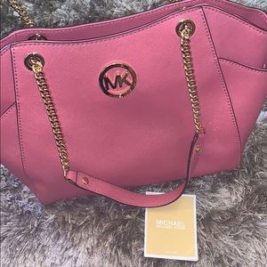 MICHAEL KORS Jet Set Travel Leather Bag